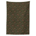 thumbnail image 3 of Ambesonne Christmas Tablecloth Rectangular Table Cover, Mistletoe Pine Branch, 60"x90", Multicolor, 3 of 4