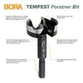 thumbnail image 2 of Bora Portamate Tempest Forstner Bit 1In Diameter, 2 of 8