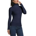 thumbnail image 4 of FITVALEN Turtleneck for Women Long Sleeve Women's Shirt Lightweight Basic Stretch Layer Top, 4 of 6