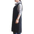 thumbnail image 3 of xianlin-Cotton Linen Japanese Apron Halter Cross Back Bandage X Shape Aprons Two Pockets, 3 of 4
