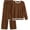 Brown, variant on PRETTYGARDEN Women's 2 Piece Knit Sweater Outfit Casual Long Sleeve Pullover Wide Leg Pants Tracksuit Loungewear Set