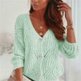 thumbnail image 2 of Vedolay Tops for Women Casual Women's Oversized Casual Distresse Mid Long Casual Jacket Casual Coats,Mint Green L, 2 of 3