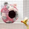 thumbnail image 6 of Flannel Bird Bed for Small Pets, Cozy Velvet Parakeet Nesting House with Metal Washer, Soft Breathable Breeding Cave & Sleeping Hider for Cockatiels, Bird Shelter Cage Accessory Decoration, 6 of 9
