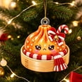 thumbnail image 5 of Glitter Acrylic Dumpling Squishies Ornament 2026 for Christmas Tree Decor, Cute Dumpling Christmas Hanging Xmas Tree Decor Gift for Family, 5 of 6