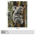 thumbnail image 4 of ARISTURING Koala Blanket for Kids Soft Throw Blanket for Couch Bed Sofa Living Room, Cozy Blankets and Throws Warm Flannel Travel Blanket for Boys, Koala Gifts for Girls, 4 of 6