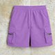 thumbnail image 4 of Pantalones Elásticos de Cintura para las Mujeres de Moda Casual Pantalones Cortos de Color Sólido con Cremallera de Bolsillo Dibujo Cómodo, 4 of 6