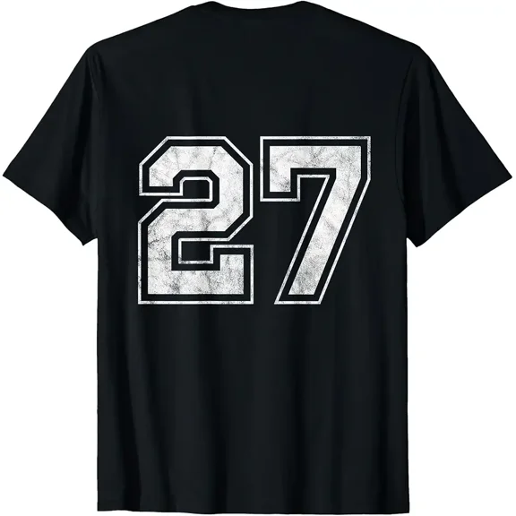 Number 27 on The Back T-Shirt