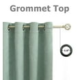 thumbnail image 4 of 2 Pack: Kate Aurora Hotel Chic Blackout Grommet Top Window Curtains - Assorted Colors, 4 of 6