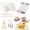 E, variant on OIUR Magic Foam Texture Painting Kit DIY 3D Foam Painting Art Kit with Water Brush Pens Puffy Popcorn Drawing Canvas Sponge Craft Supplies
