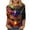 Shirt-Multicolor, variant on Gamivast Women Carnival Tops Plus Size 3/4 Sleeve Crewneck Blouses Cute Mask Graphic Drop Shoulder Dressy Shirts Holiday Mardi Gras Outfits 2026