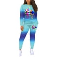 thumbnail image 3 of One opening Two Piece Set Matching Sets Women Tracksuit Plus Size Clothing African Clothes Jogging Femme 2 Piece Sets Womens Outfits, 3 of 7