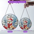 thumbnail image 5 of Merry Christmas Shiba Inu Enjoys Woofmas Winter Xmas Holiday Stained Glass Suncatcher Shibas Dog Lovers Gifts Idea Window Hanging Sign Decor - 02022, 5 of 5