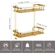 thumbnail image 2 of Estante de ducha de acero inoxidable, adhesivo fuerte que garantiza una sujeción segura para su organizador de baño, instalación sin perforaciones que preserva la integridad de la pared, dorado, 2 of 5