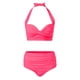 thumbnail image 3 of Gibobby Conjunto de bikini sexy Bikini de cintura alta para mujer, bañador Sexy de realce de dos piezas, traje de baño Vintage de dos piezas, conjunto de(Rosa,CH), 3 of 5