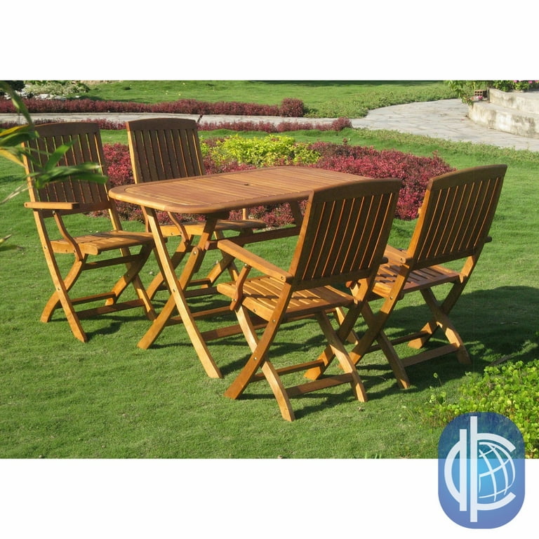 International Caravan Caceres Royl Tahiti 5-Piece Patio Set International Caravan Caceres Royl Tahiti 5-Piece Patio Set