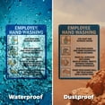 thumbnail image 4 of (2 Pack) Employee Hand Washing OSHA Notice Sign 12 Inch X 18 Inch Vinyl Label Decal Sticker Weather Resistant, UV Protected for Workplace, Business, and Construction Site, Made in the, 4 of 6