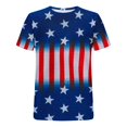 thumbnail image 5 of Fiudx Camisas para Mujer Blusa de Manga Corta con Estampado de Día Independiente para Mujer, Blusa con Cuello Redondo, 5 of 5