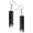 Black, variant on Marble Stories Pillar Dangle Earrings, Unique & Stylish Statement Jewelry for Women,for Any Occasion
