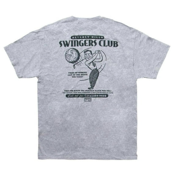 Open 925 Men's T-shirt Swingers Tee Grey Unisex