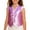 Hot Pink, variant on AWZXDE Girls Sequin Vest One Button Sleeveless Jacket For Stage Performance And Casual Wear Kids Clothing Elegant Style Purple，90