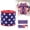 A, variant on Patriotic Ribbon Wired 250th Birthday Decoration 5 Yards Patriotic Wired Edge Ribbon 4th of July Decorative for Independence Day Memorial Day DIY Crafts, Red White and Blue Ribbon Stars Stripes
