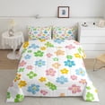 thumbnail image 2 of Castle Fairy Colorful Flowers Full Size Comforter Sets 3-Piece for Boys Girls,Spring Garden Bedding Comforter Set,Chic Floral Blossoms Lightweight Bedding Sets,Luxury Bedroom Decor,Reversible, 2 of 8