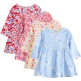 thumbnail image 6 of Esaierr Baby Newborn Girls Dress Toddler Cotton Dresses Long Sleeve Print Dresses for 6M-5Y, 6 of 6