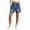 03-Royal Blue, variant on Women Drawstring Elastic Waist Denim Shorts, Loose Straight Fit Frayed Raw Hem Casual Jean Shorts 03-Royal Blue XXXL