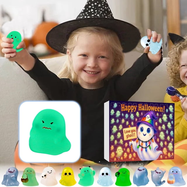 Calendario de Llegadas Estereoscópico Luminoso de Resina para Halloween y Navidad | Ideal para Todas Las Edades | Elaboración Artesanal Intrincada | Resina Duradera | Decoración Navideña