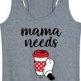 thumbnail image 3 of Mickey & Friends - Mama Needs Coffee - Women's Racerback Tank Top, 3 of 5