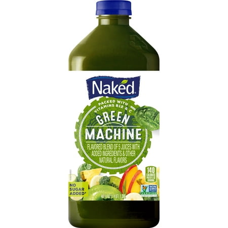 Naked Juice Boosted Smoothie, Green Machine, 46 oz Bottle