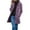 Purple, variant on Baberdicy Woolen Coat Women's Solid Color Vintage Mid Length Button Wool Jacket Coat Women's Wool & Blends Khaki