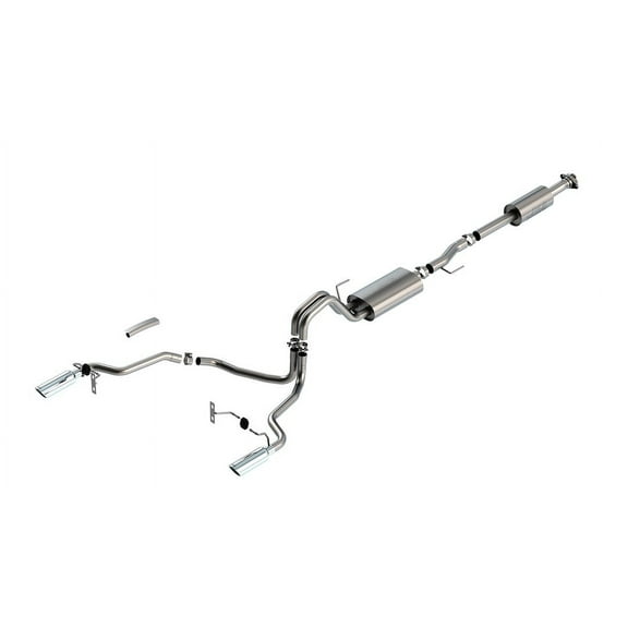 Borla 140862 Touring Cat-Back Exhaust System Fits 21 F-150 Fits select: 2021-2022 FORD F150