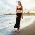 thumbnail image 6 of 1 Pcs Black Sarong Swim Suit Cover Up Long Women’s Swimsuit Covers, Beach Blouse Sarong Wraps for Summer Party Travel, 6 of 7