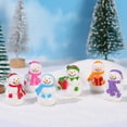 thumbnail image 2 of Fairnull Snowman Figurine Handmade Cute Resin Craft Model Micro Landscape Decoration Miniature Dollhouse Figurines Snow Scene Ornament Christmas Gift, 2 of 10