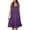 Purple, variant on Xunlbb Summer Maxi Dress for Women Fashion Holiday Summer Solid Color Sleeveless Party Beach Dress Beach Dress Size S-2XL