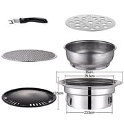 Korean Charcoal Barbecue Grill Portable Charcoal Stove Mini BBQ Grill Japanese Without Stove Frame