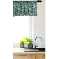 thumbnail image 3 of Ambesonne Leaves Window Valance, Retro Foliage Pattern, 54" X 18", Taupe Blue Green, 3 of 3