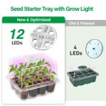 thumbnail image 3 of Bandeja para germinar semillas Bonviee, paquete de 5 con luz de cultivo, 3 of 8