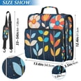 thumbnail image 2 of FORMRS Zipper Binder with Shoulder Strap 2-inch Ring 500 Sheet Capacity File Bag, Simple Floral, 2 of 5