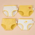thumbnail image 4 of Baby Bloomers 7-8 Years Soft Comfor t Panties Girls Underwear Training Underwear Training Undies Seamless Hipster Brief Panties 4 PCS Yellow, 4 of 4