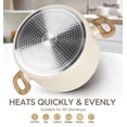 thumbnail image 6 of 10Qt Nonstick Stock Pot with Lid, White, 6 of 9