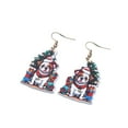 thumbnail image 2 of Censtreet Christmas Earrings for Women Lightweight Dangle Acrylic Holiday Stud Earrings Tree Snowflake Earrings Cute Christmas Earrings for Lady Jewelry Gift, 2 of 5