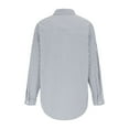 thumbnail image 6 of Futezty Womens Button Down Shirts Striped Classic Long Sleeve Collared Office Work Blouses Tops with Pocket Women's Button Down Shirts Long Sleeve Blouses Tops With Pocket, 6 of 7