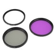 thumbnail image 1 of Juego de 3 filtros de lentes Bling Bling multicapa UV CPL FLD 52 mm, 1 of 12