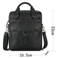 thumbnail image 2 of Bolso de mensajero de cuero para hombre, bolso bandolera para hombre, para el trabajo, negocios, moda, bolso de mano multifuncional de gran capacidad, 2 of 8