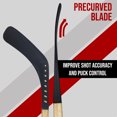 thumbnail image 4 of PRISP Street Hockey Stick with Wood Shaft and Fused Plastic Blade - 40" Left Handed - Made in Canada, 4 of 6