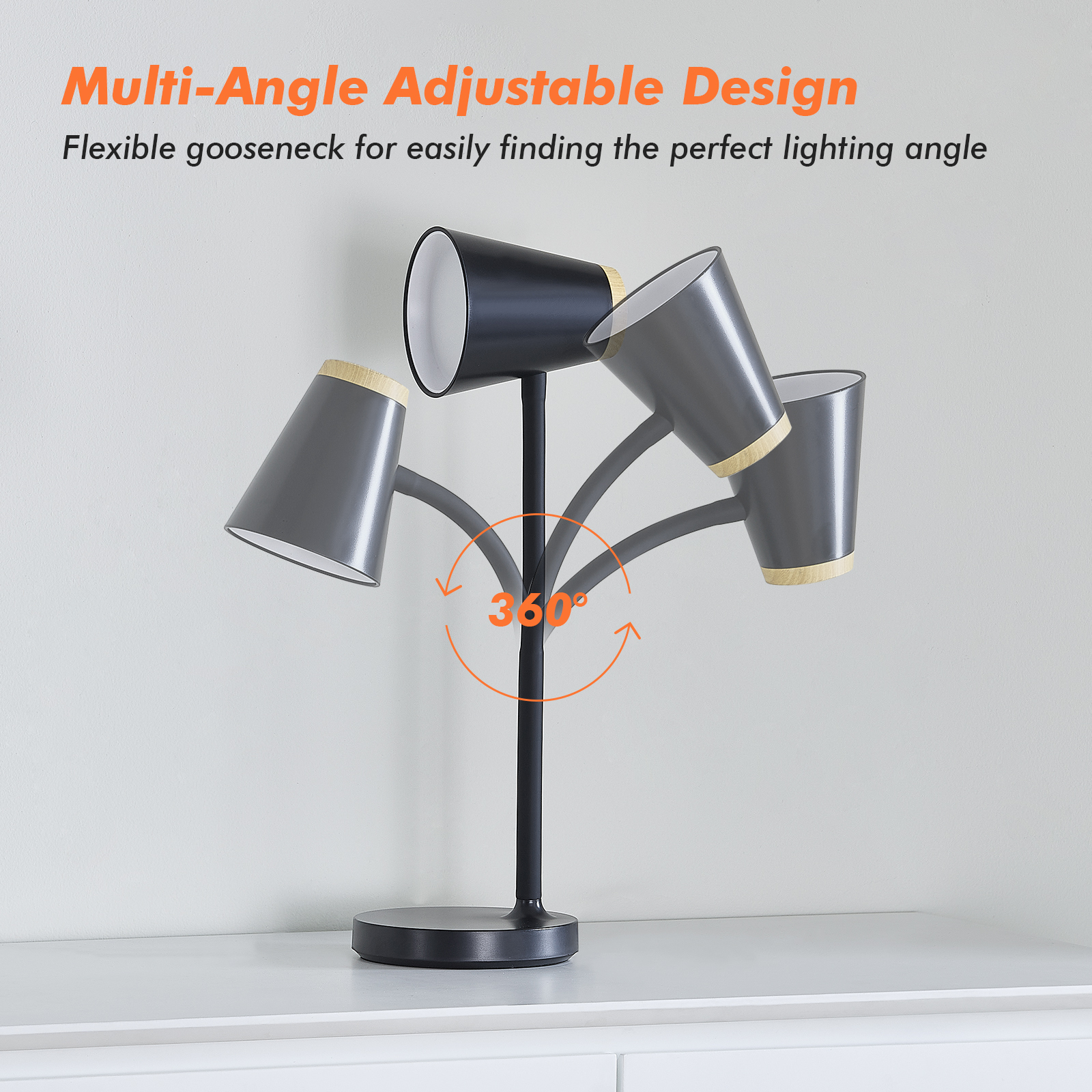 Natyswan Touch Control LED Desk Lamp With Gooseneck photo 6