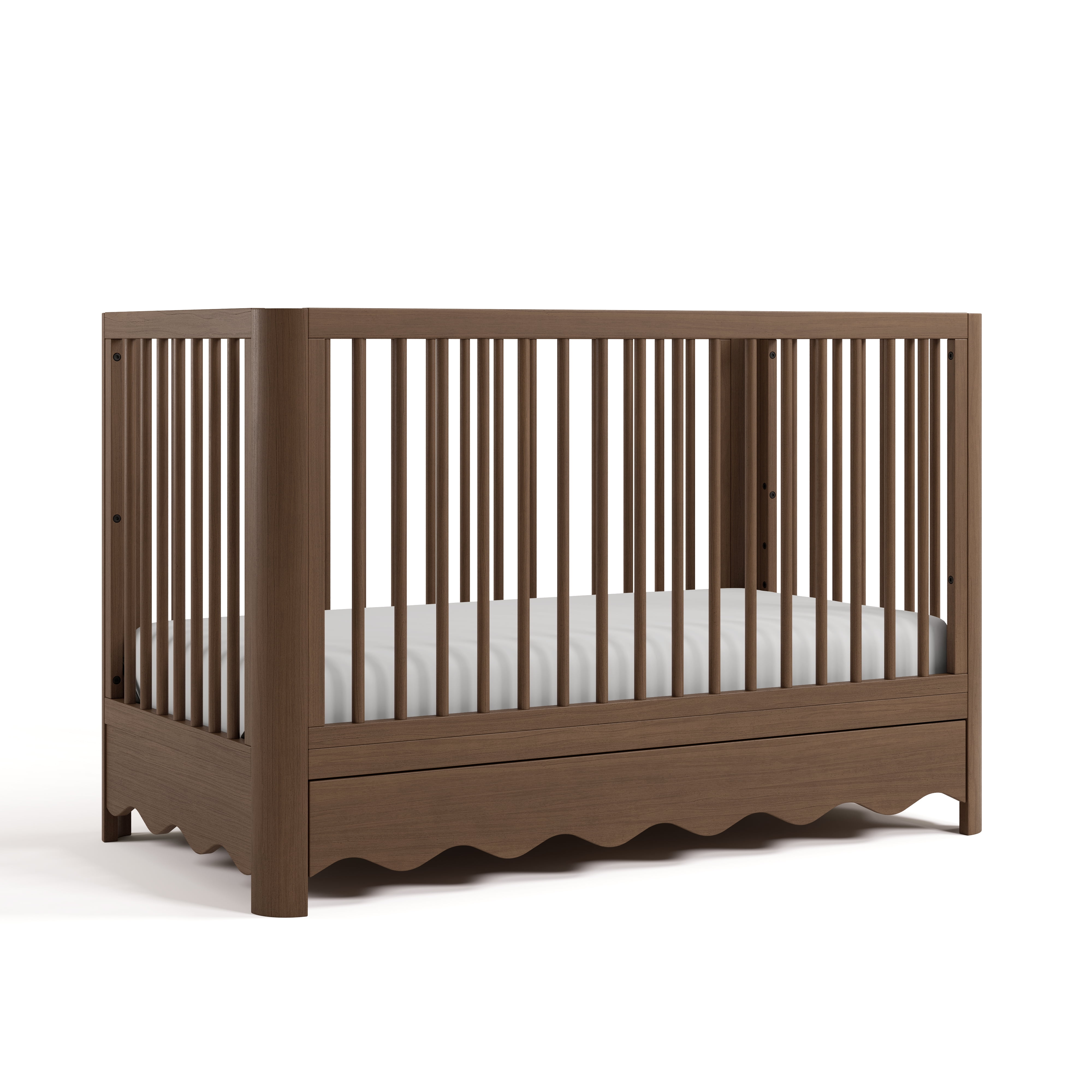 Art of Nursery by Storkcraft Casablanca 5-in-1 Convertible Baby Crib with Drawer, Hazelnut