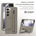 thumbnail image 4 of For Samsung Galaxy Z Fold 6 5 4 Hinge Screen Protector Leather Stand Case +S Pen, 4 of 9